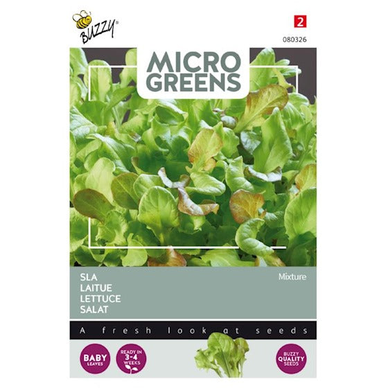 Buzzy Microgreens-Sprossen. Salat gemischt 1 Gramm