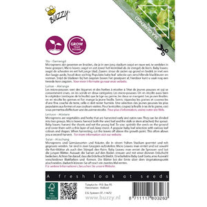 Buzzy Microgreens-Sprossen. Salat gemischt 1 Gramm