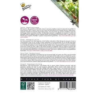 Buzzy Microgreens-Sprossen. Mangold 8 Gramm