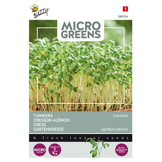 Germes Buzzy Microgreens. Cresson 15 grammes