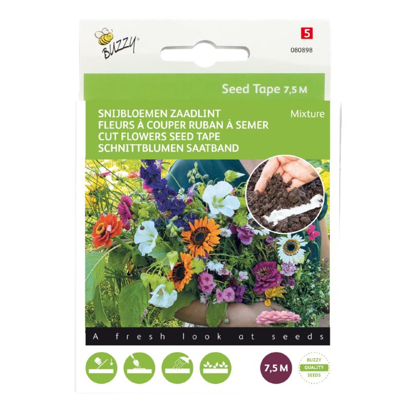 Buzzy® Seed Tape Mélange de fleurs coupées