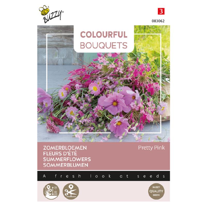 Bouquets colorés Buzzy®. Joli rose