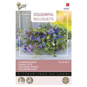 Bouquets colorés Buzzy®. Bleu royal