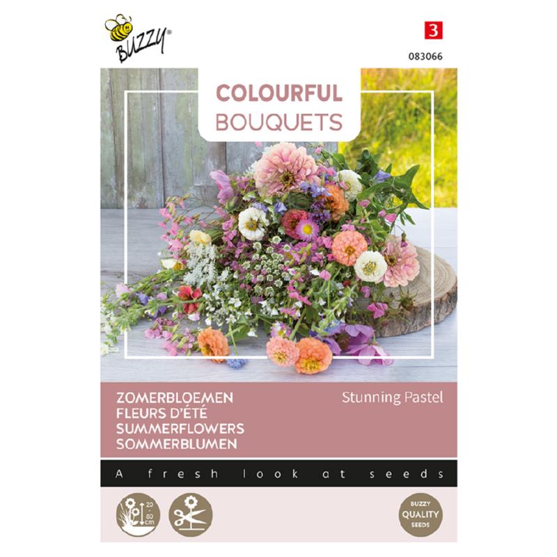 Bouquets colorés Buzzy®. Superbe mélange de pastels