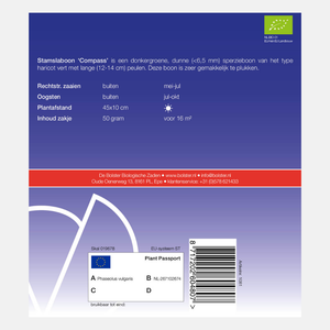 Haricot vert standard 'Compass' BIO