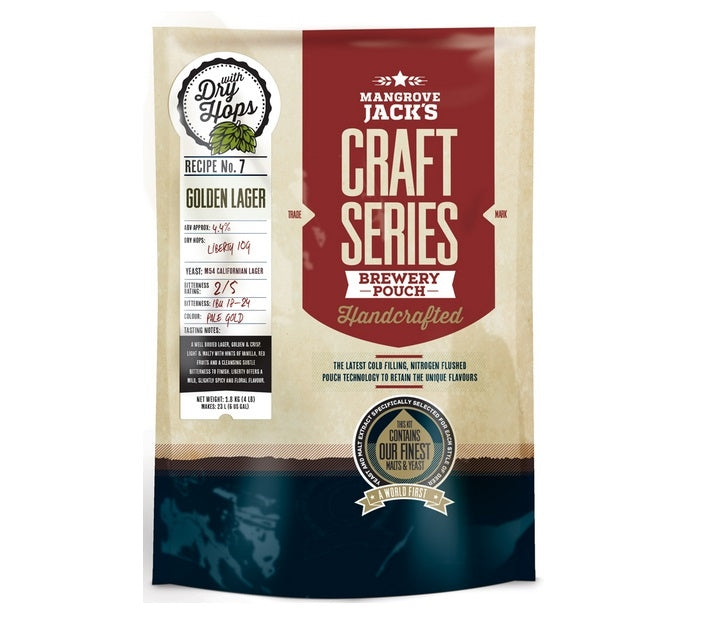 MJ Craft Series Golden Lager mit Trockenhopfen 1,8 kg