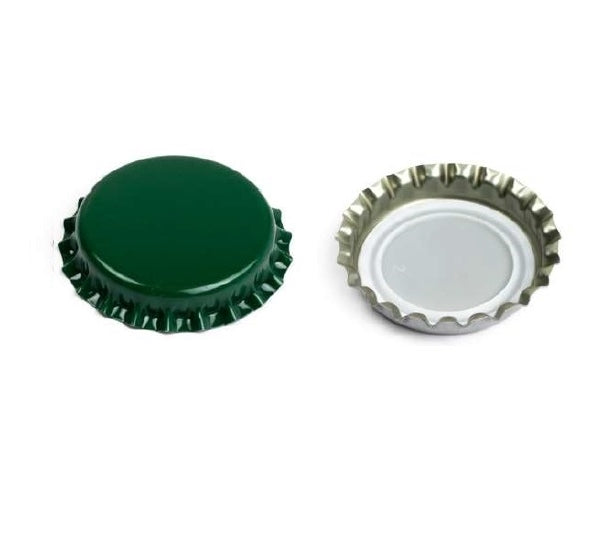Kroonkurk 26mm groen 100 stuks