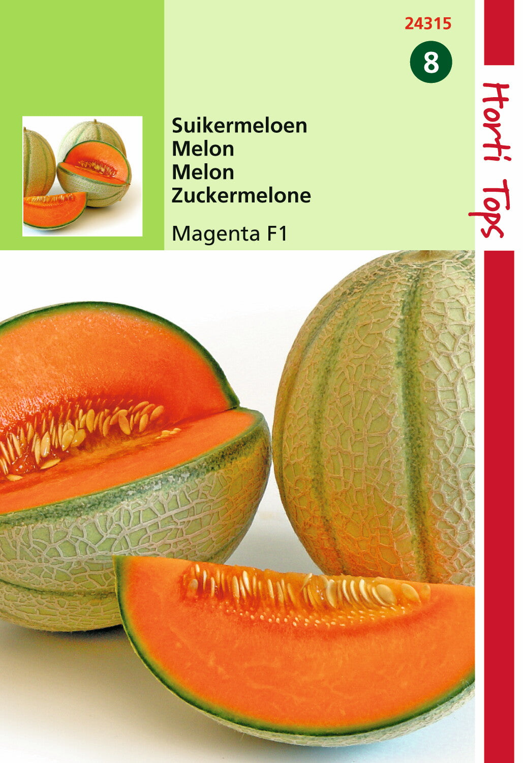 Melonen Orange Magenta F1 6 Samen in BV