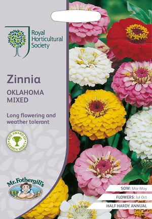 Zinnia Oklahoma Mix Zinnia elegans - 75 graines