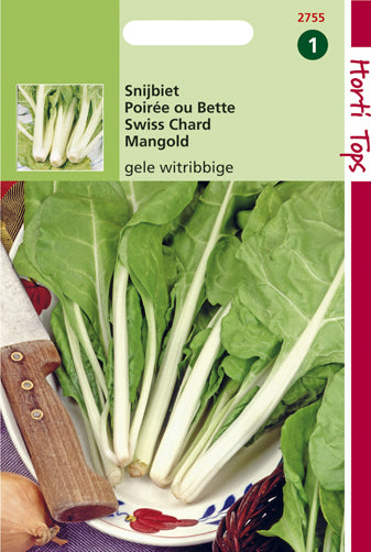 Bette à carde blonde - jaune à côtes blanches 2 - contenu: 5 grammes