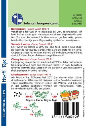 Tomate Supersweet 100 F1 0,2 Gramm Hortitops