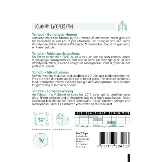 Trostomaten - Mix 3 soorten niet apart verpakt 0.45 gram Hortitops