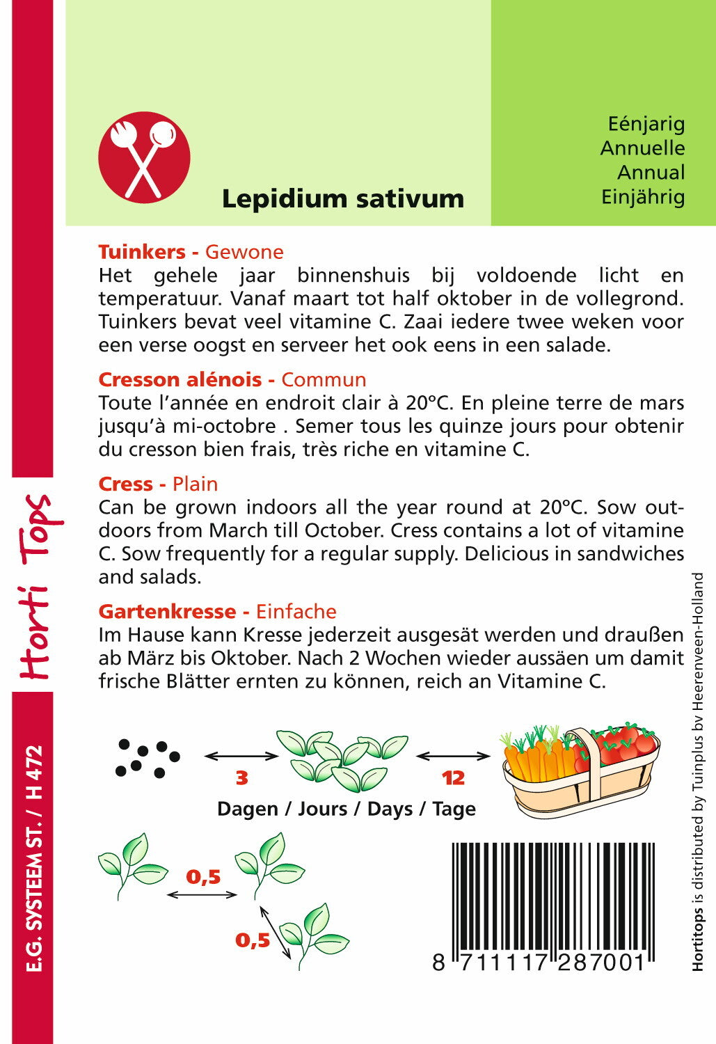 Tuinkers Gewone - inh.: 15 gram