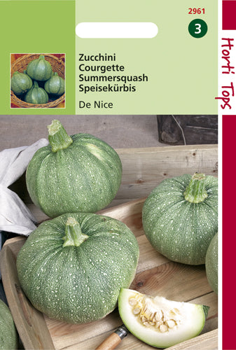 Courgette De Nice A Fruit Rond op Moestuinweetjes.com