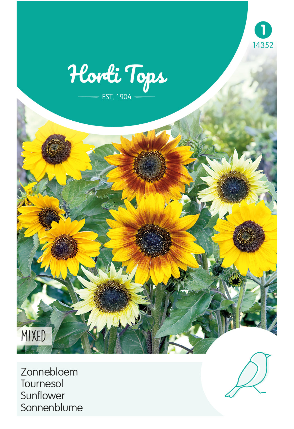 Sonnenblumen-Mischblütendurchmesser 10 cm - Inhalt: 1 Gramm Hortitops