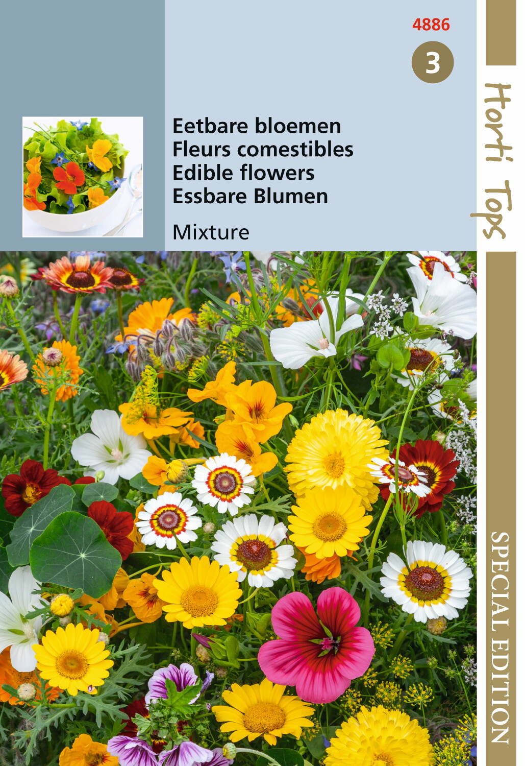 Mengsel Eetbare bloemen 5 gram