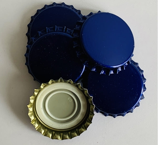 Kronkorken 29mm profiliert blau 100 Stück für Bier oder Apfelwein