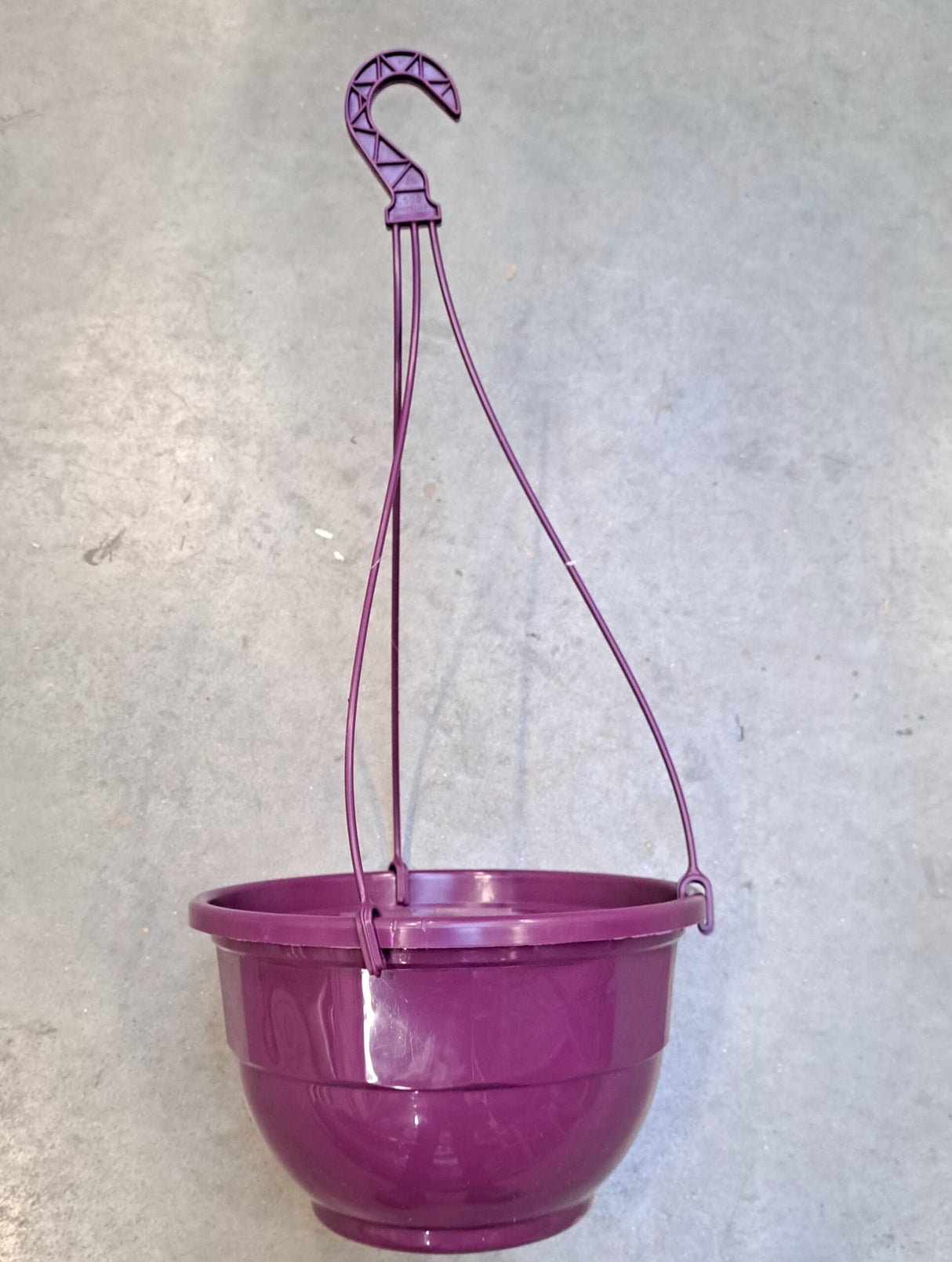 Hangpot Hangschaal 6 Liter met haak - AUBERGINE (kies aantal)