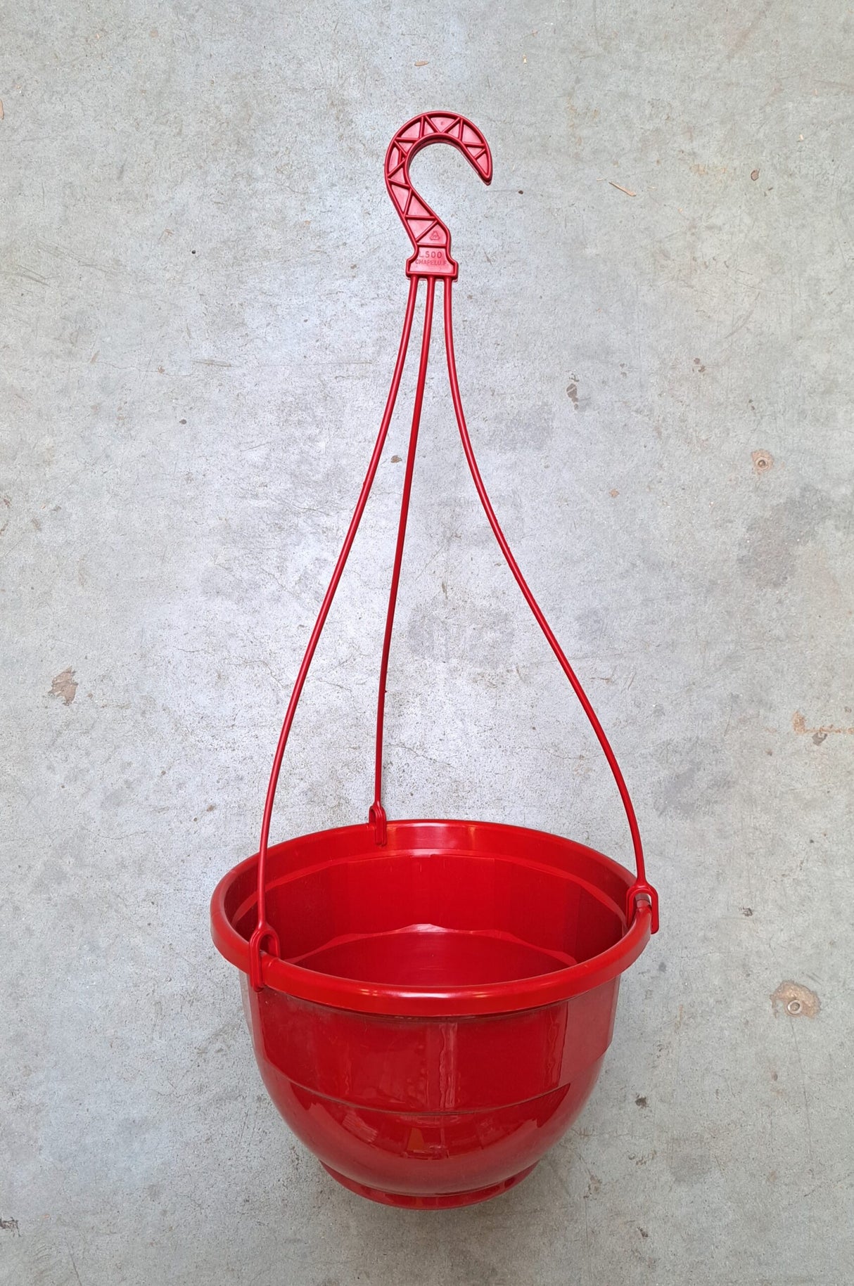 Hangpot Hangschaal 6 Liter met haak - ROBIJNROOD (kies aantal)