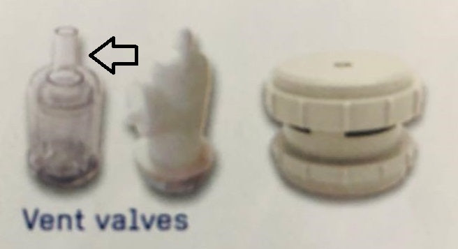 Water lock for stainless steel tank Zottel plus connection for floating lid