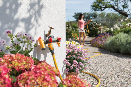 Distributeur d'eau Hozelock 2 voies avec robinet de vidange