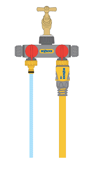 Distributeur d'eau 2 voies Hozelock