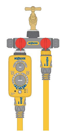 Hozelock 2-Wege-Wasserverteiler