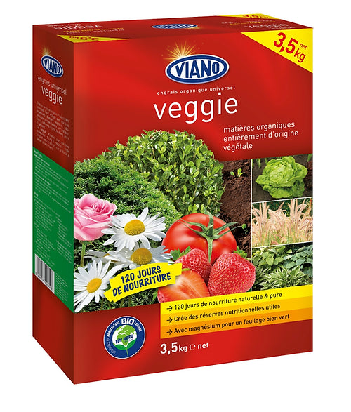 Viano Veggie BIO Engrais Universel - 100% Végétal - 3,5 kg 