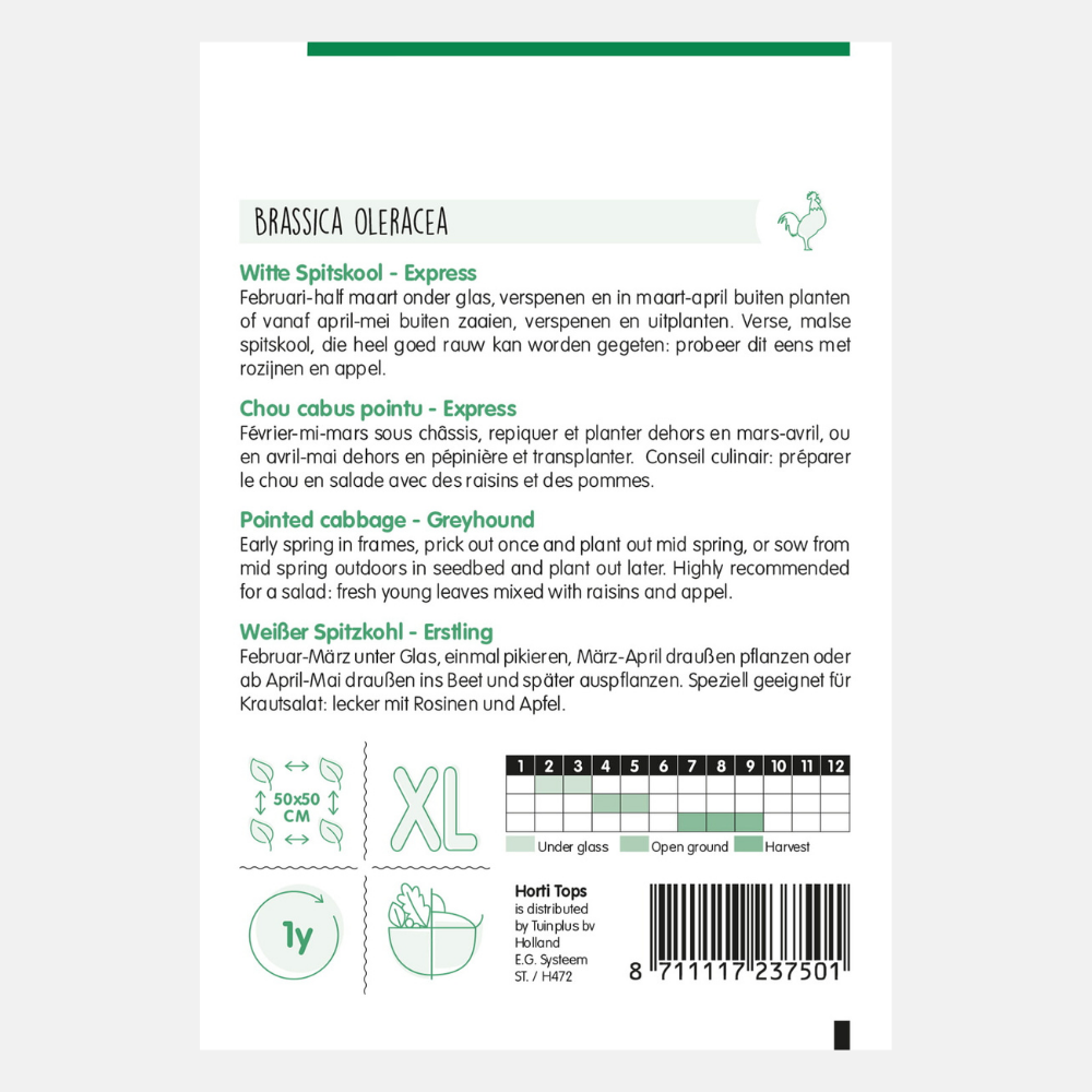 Spitzkohl-Express. Early Pointed - Inhalt: 2 Gramm