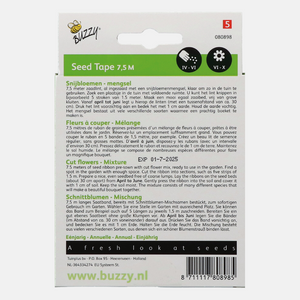 Buzzy® Seed Tape Mélange de fleurs coupées