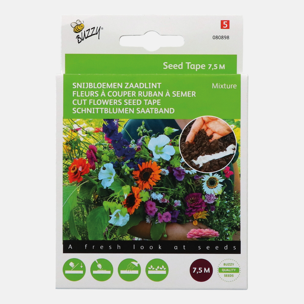 Buzzy® Seed Tape Mélange de fleurs coupées