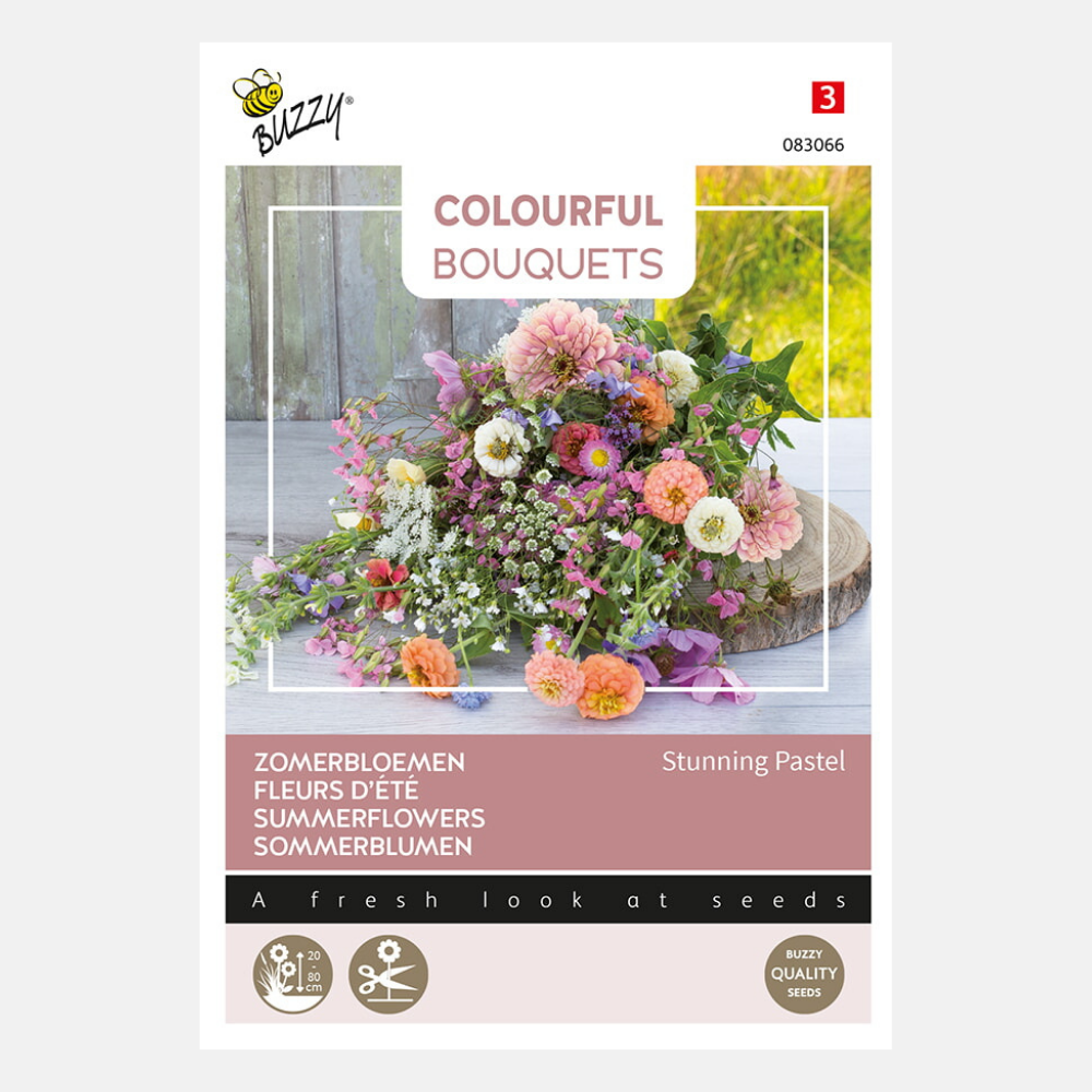 Colourful Bouquets 'Stunning Pastel' - gemengd