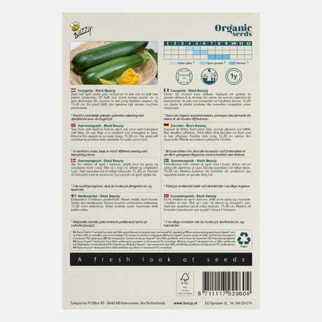 Bio-Zucchini Black Beauty – Inhalt: 2 Gramm