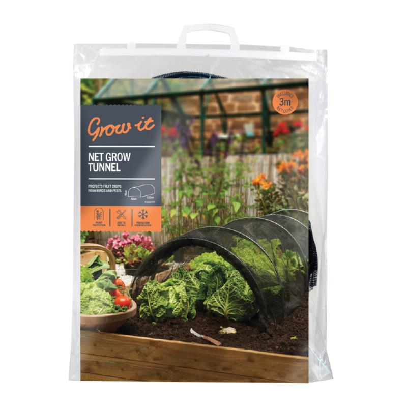 Filet de maille pour tunnel de culture Grow-it 3,10x0,50m