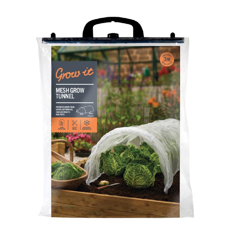 Grow-it Wachstumstunnel mit Insektennetz 3,1 x 0,5 m