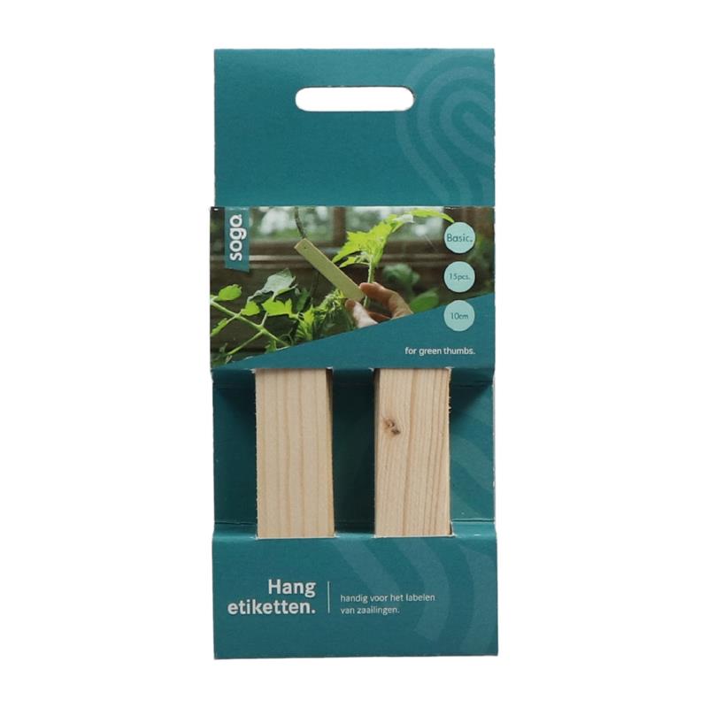 SOGO Hangtag wood 10cm 14 pieces