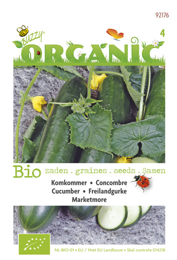 Komkommer Marketmore BIO te koop Moestuinweetjes.com