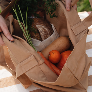Boodschappentas van gerecycled katoen (diverse kleuren)