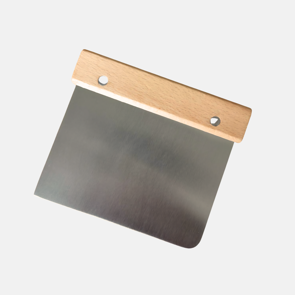 Spatule à pâte en inox 15x12cm