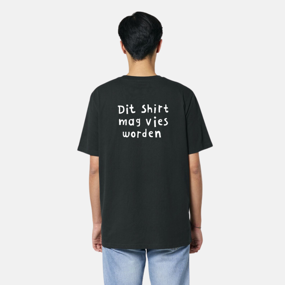 T-shirt - Dit shirt mag vies worden (kies kleur)