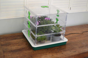 Propagator Vitopod 50W verwarmd met thermostaat en 2 LED groeilampen 60 cm (kies hoogte)