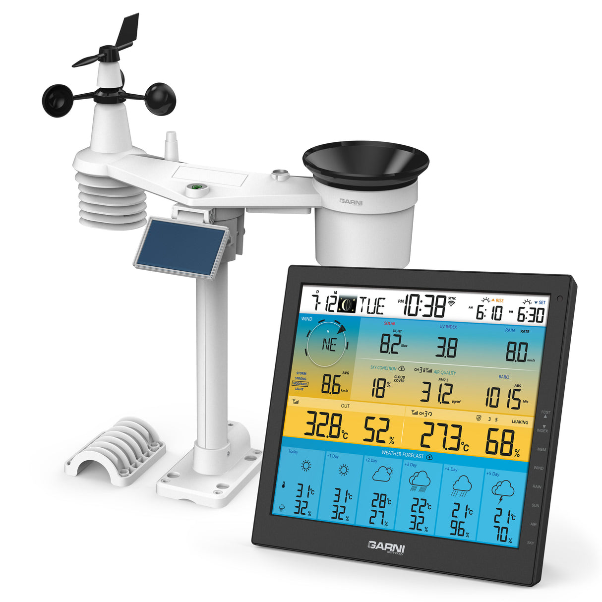 7 in 1 Wetterstation mit WLAN online verfügbar (GARNI 1085 Arcus)