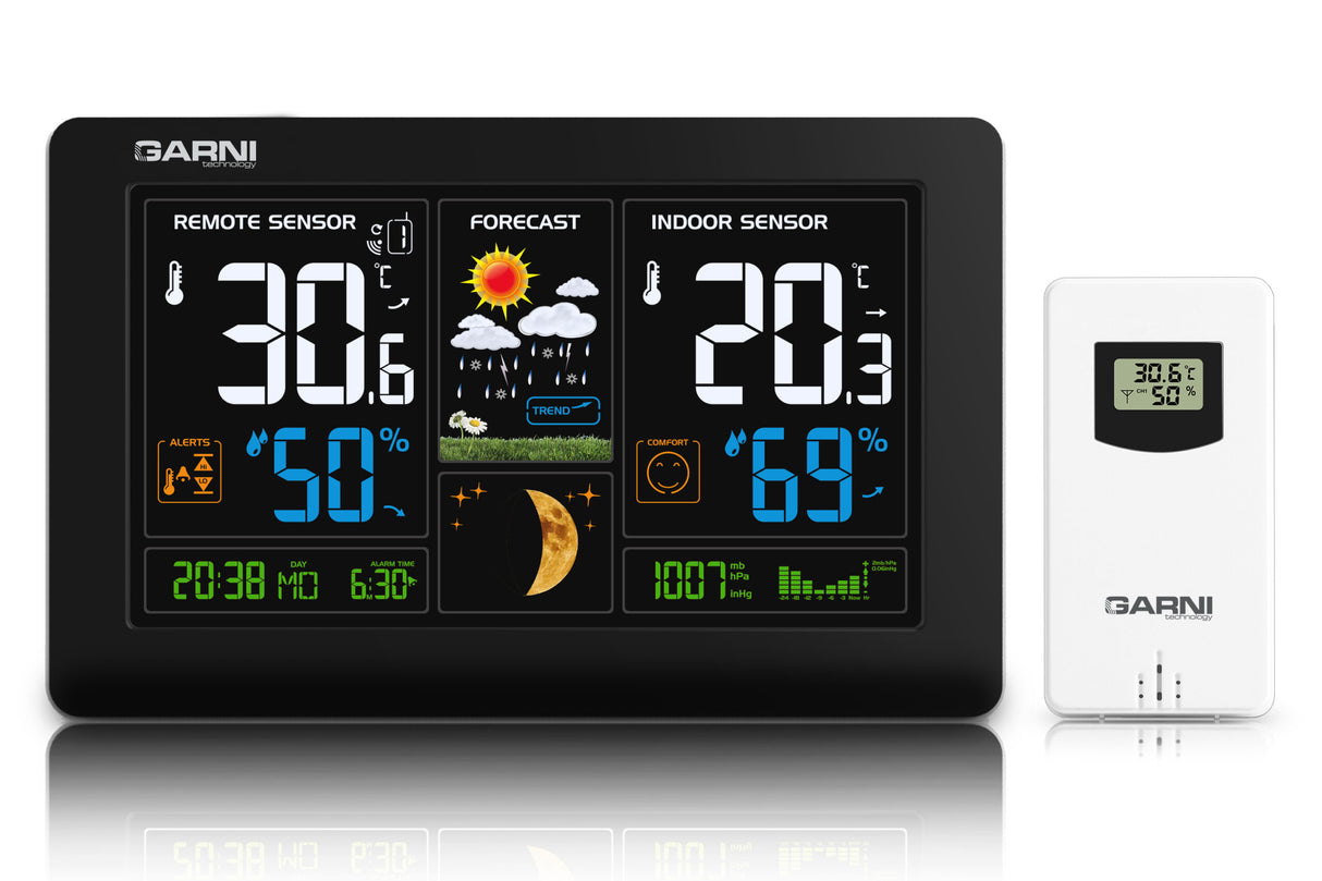 Weerstation temperatuur, luchtdruk en luchtvochtigheid (GARNI 545 Line)