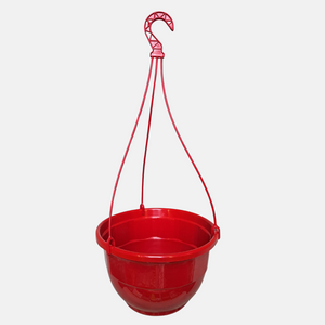 Pot suspendu Bol suspendu 6 Litres avec crochet - ROUGE RUBIS (choisir la quantité) 