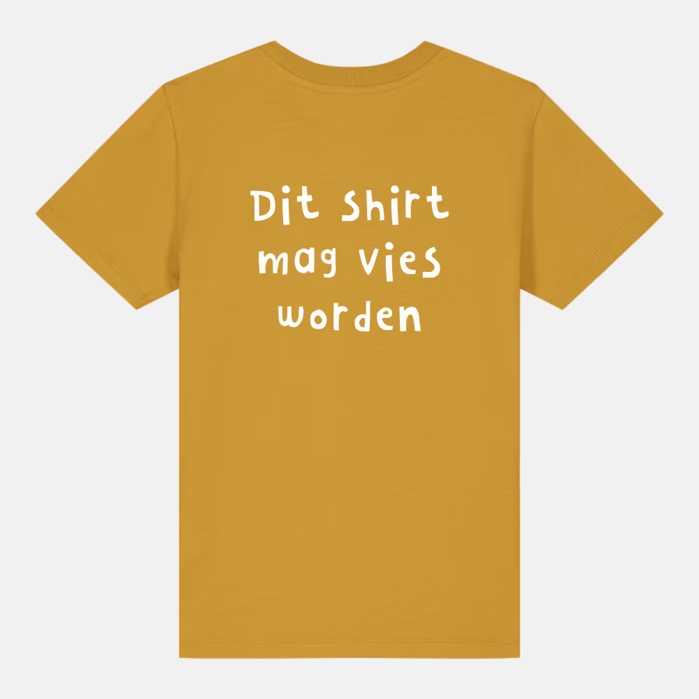 Kinder t-shirt - Dit shirt mag vies worden