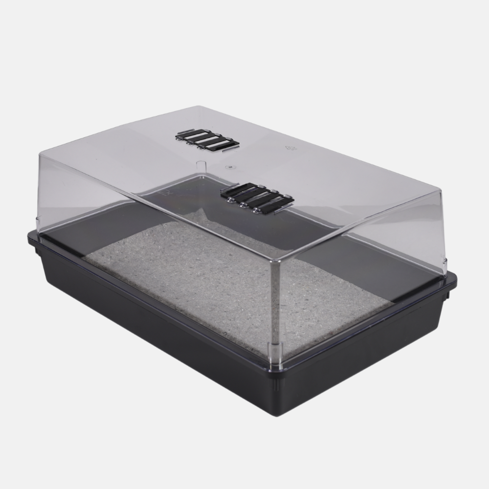 Grow-Gewächshaus XXL 59 x 39 x 27 cm mit oder ohne Lampen/Heizung (Optionen wählen)