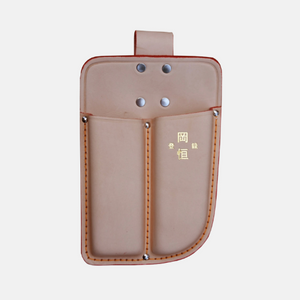 Dubbel lederen holster Okatsune 109 voor snoeischaar en stekschaar