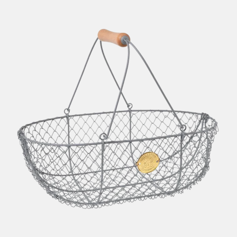Oogstmand (grijs) metaal