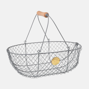 Oogstmand (grijs) metaal