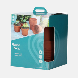 SOGO Plastic potjes (12 stuks)